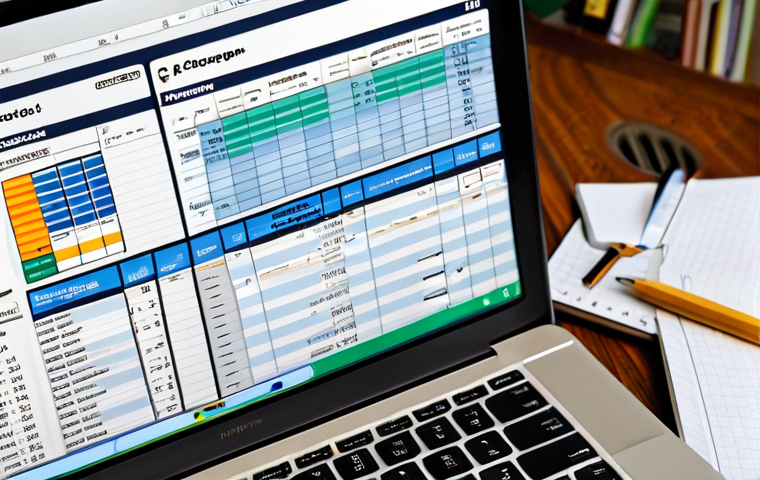금융 리터러시 향상을 위한 독서 목록 - Budgeting & Control**
"A clear, organized personal budget spreadsheet displayed on a laptop screen,...