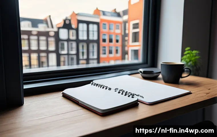 가계부 작성으로 시작하는 금융 단순화 - A cozy home office scene in a modern Dutch apartment with a person diligently writing daily expenses...