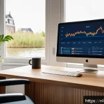 Home 18 금융 상품 통합 관리하는 방법 - A modern, sleek personal financial dashboard interface displayed on a high-resolution computer scree...